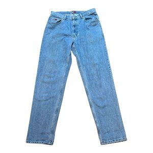 Vintage Mid90s Tommy Hilfiger Lightwash 14oz Denim Paper tag